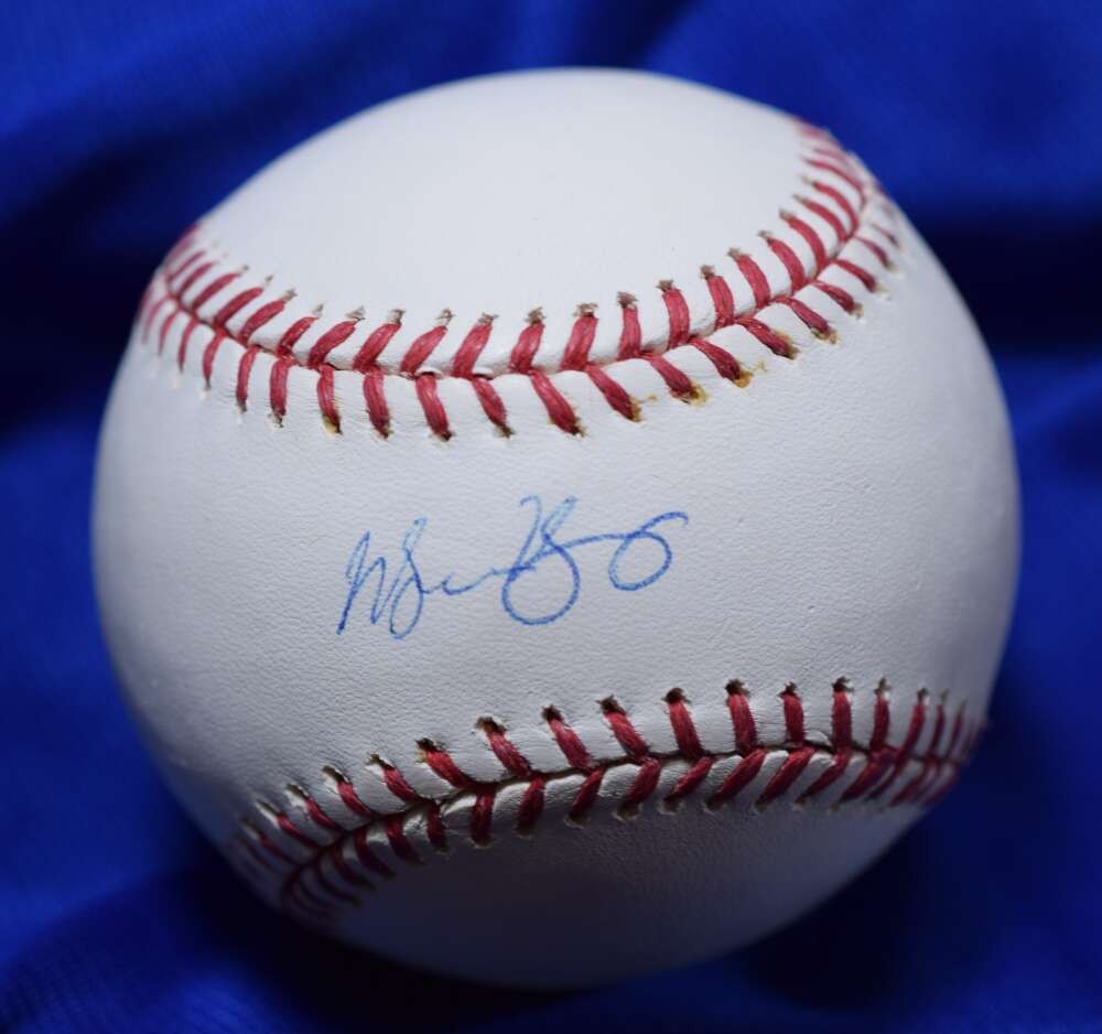 Michael Young MLB Authentic Coa Autograph Major League OML Signed Baseball
