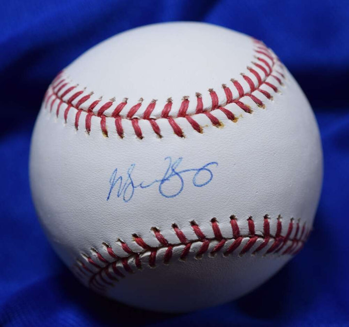 Michael Young MLB Authentic Coa Autograph Major League OML Signed Baseball