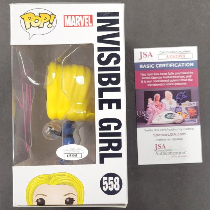 Jessica Alba signed Invisible Girl Funko Pop! 558 Fantastic Four autograph B JSA