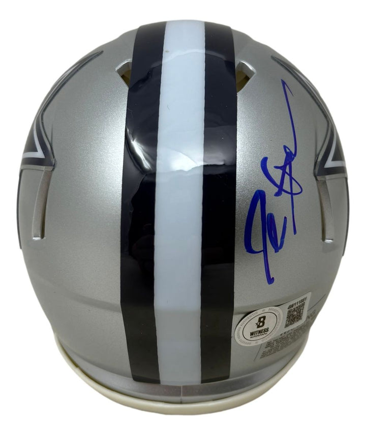 Deion Sanders Signed Dallas Cowboys Mini Speed Helmet BAS