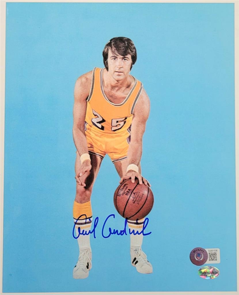 Gail Goodrich signed Los Angeles Lakers 8x10 Photo autograph ~ Beckett BAS