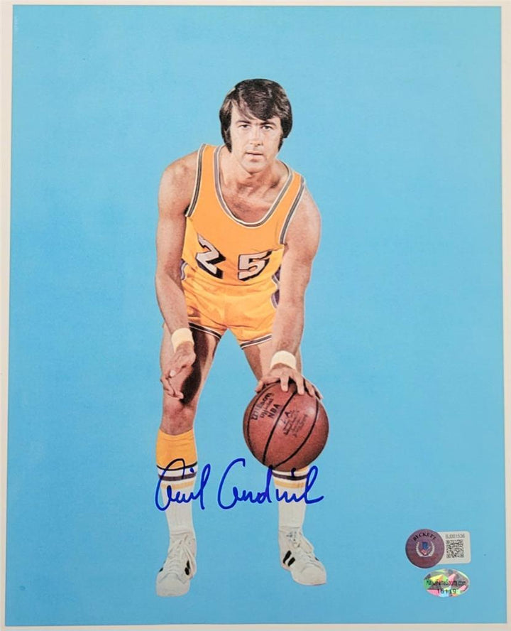 Gail Goodrich signed Los Angeles Lakers 8x10 Photo autograph ~ Beckett BAS