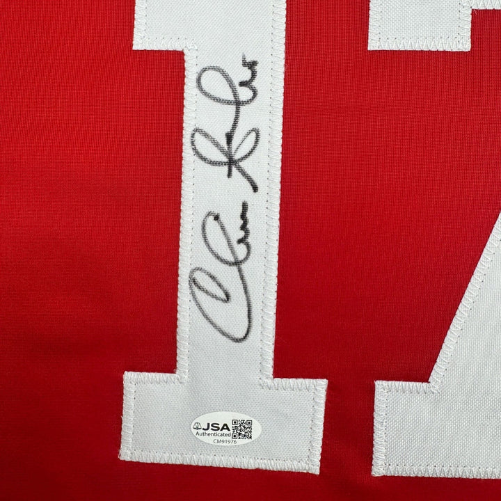 Autographed/Signed Chris Sabo Cincinnati Red Baseball Jersey JSA COA