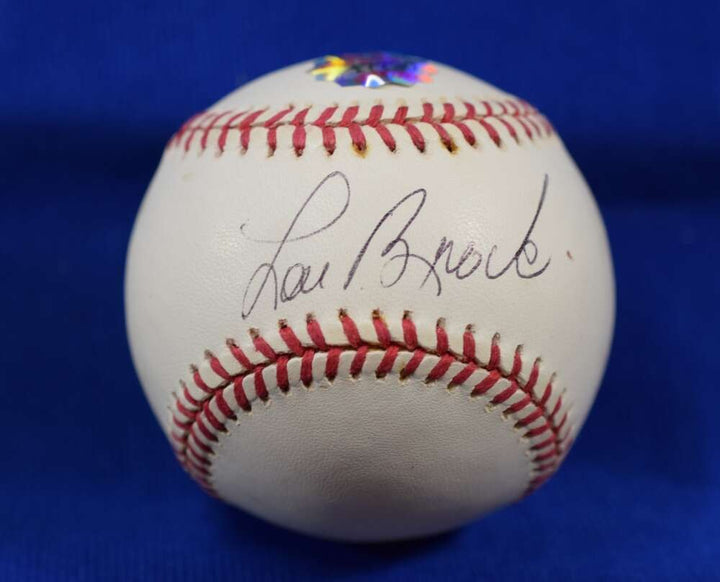 Lou Brock JSA COA Autograph Signed Baseball