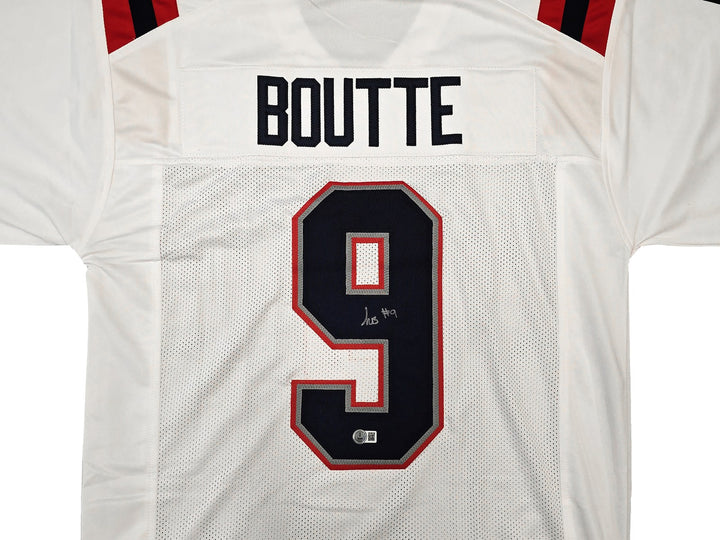 New England Patriots Kayshon Boutte Signed White Jersey Beckett Witness