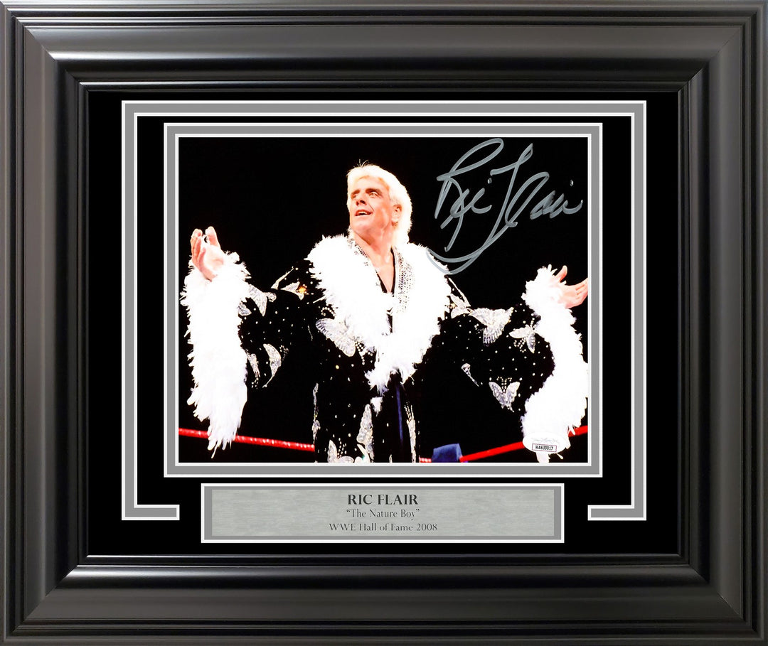 Ric Flair Signed Framed 8x10 Photo WWE JSA