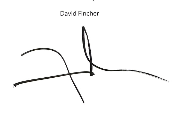 David Fincher signed Fight Club full movie script autograph (A) ~ Beckett BAS