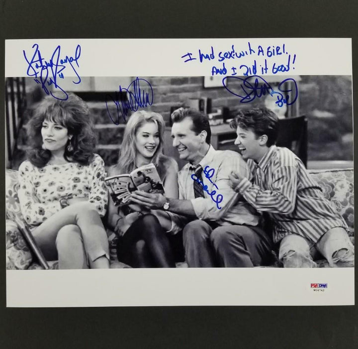 Married With Children Cast signed 10x13 Photo Inscription O'Neill Sagal (A)~ PSA