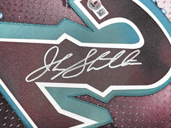 Jazz John Stockton Auto Purple Mitchell Ness 96 Swingman Asian Heritage Jersey L