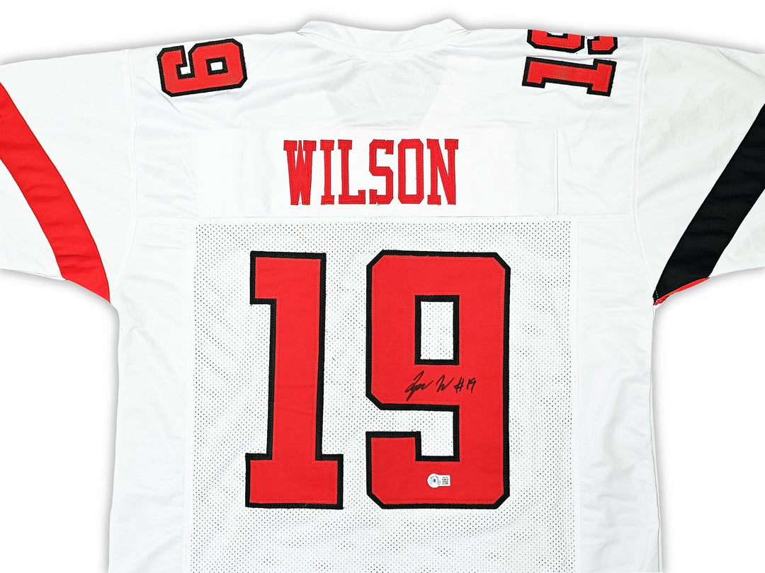 Texas Tech Red Raiders Tyree Wilson Autographed Signed White Jersey Beckett Wit