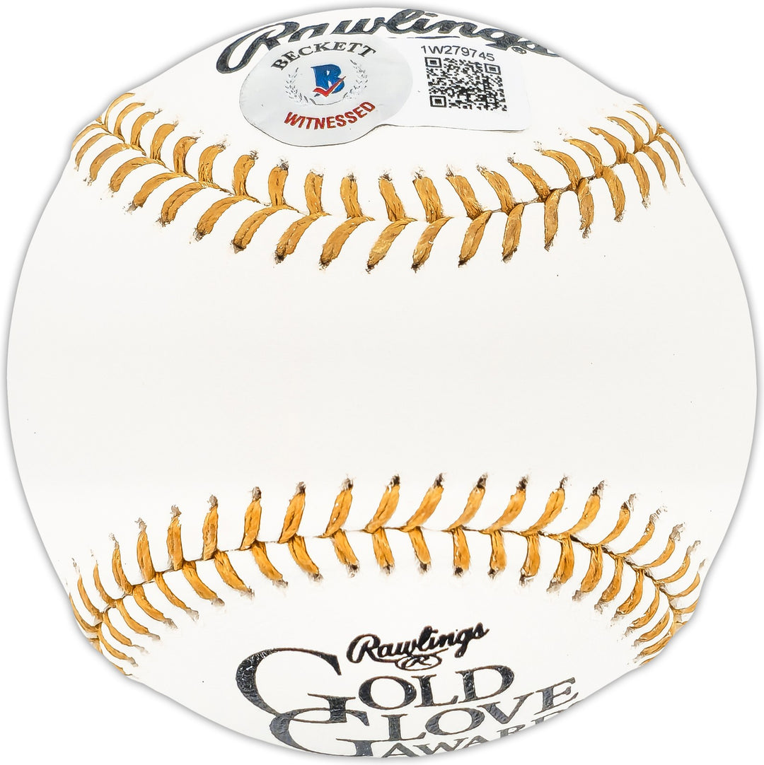Graig Nettles Signed Gold Glove Logo MLB Baseball Yankees Beckett Wit