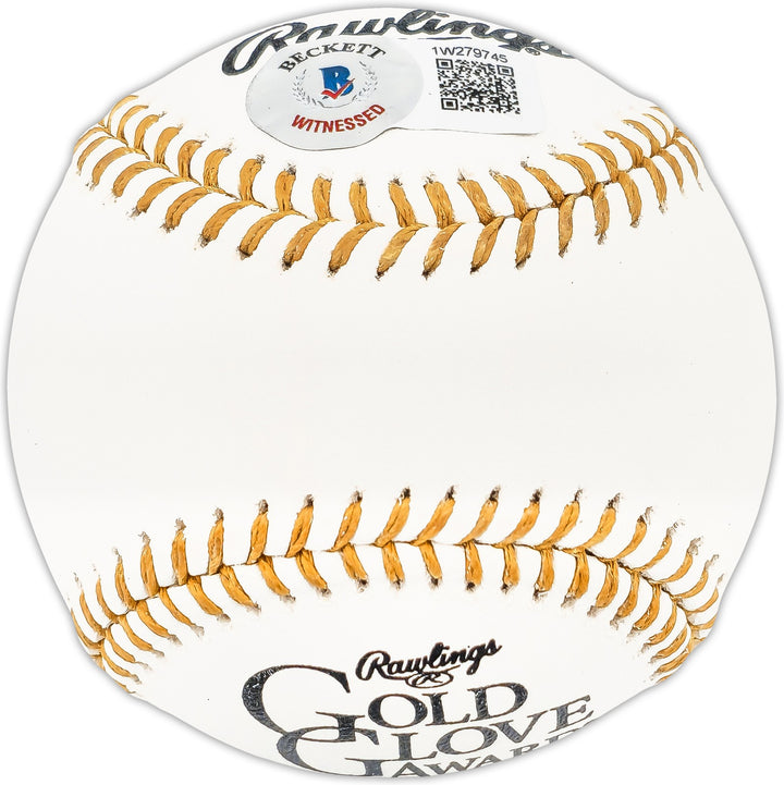 Graig Nettles Signed Gold Glove Logo MLB Baseball Yankees Beckett Wit
