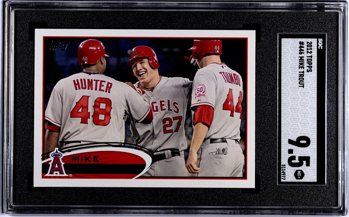 Mike Trout 2012 Topps Card #446- SGC Graded 9.5 Mint+ (Los Angeles Angels)