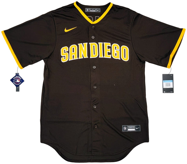 San Diego Padres Fernando Tatis Jr. Signed Brown Nike Jersey Size M Beckett Wit
