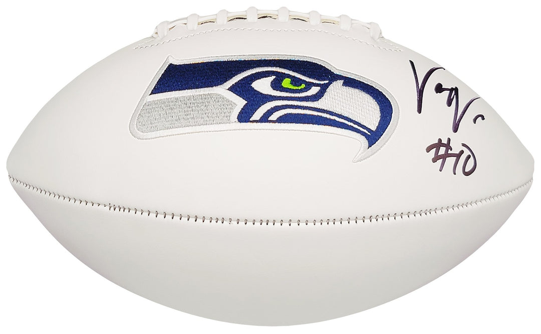 Uchenna Nwosu Autographed Signed Seattle Seahawks White Logo Football MCS Holo