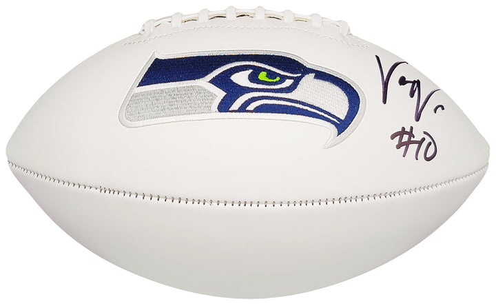 Uchenna Nwosu Autographed Signed Seattle Seahawks White Logo Football MCS Holo