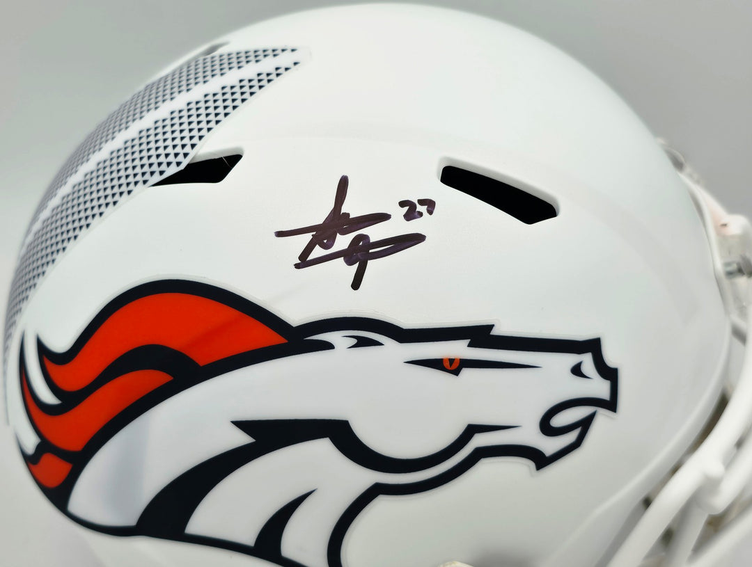 Steve Atwater Signed Denver Broncos White 2024 Alternate Full Size Speed