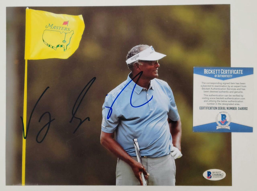 Vijay Singh autograph signed 8x10 Photo PGA Champion Golf ~ Beckett BAS COA