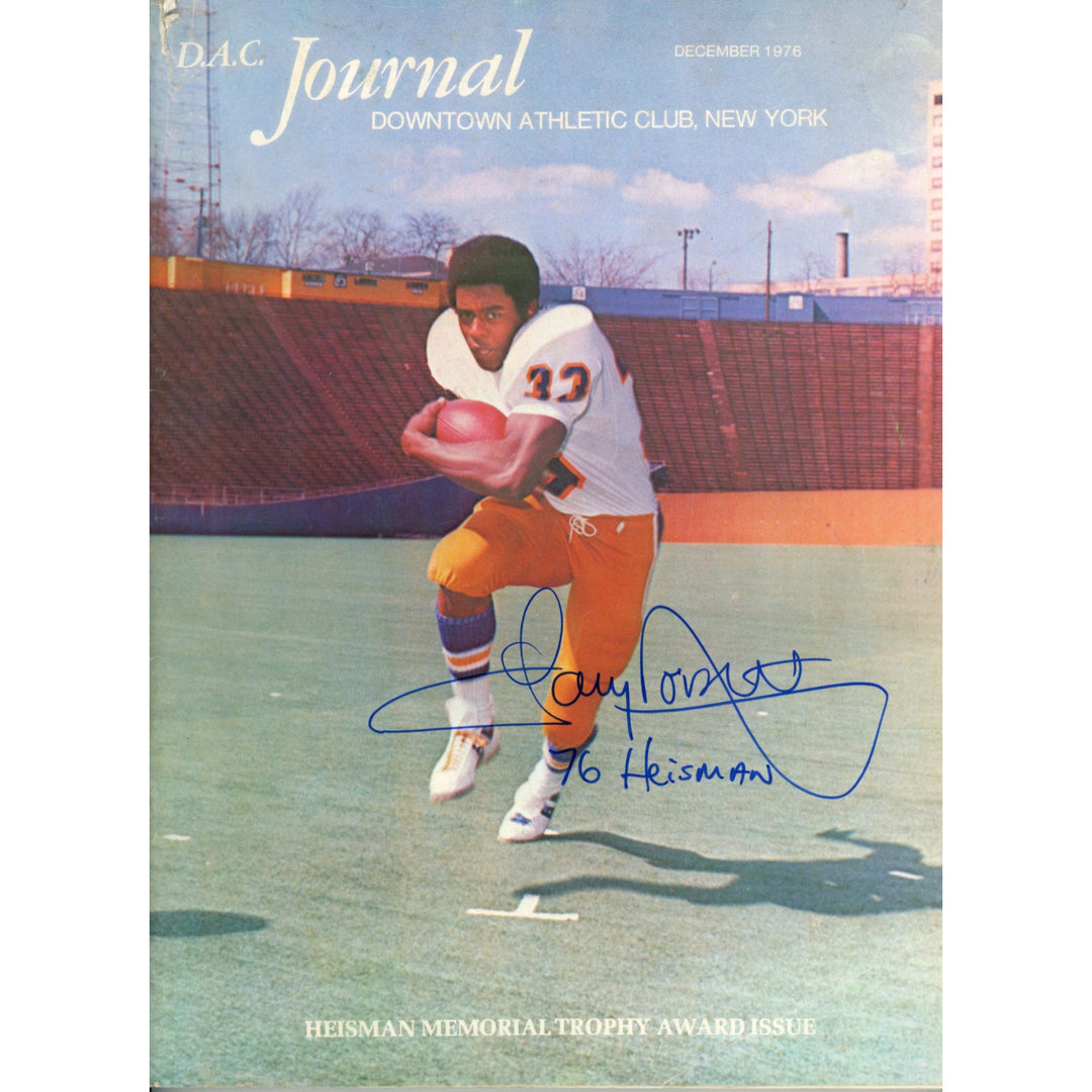 Tony Dorsett Autographed Pittsburgh Panthers 1976 Magazine Heisman JSA 55140