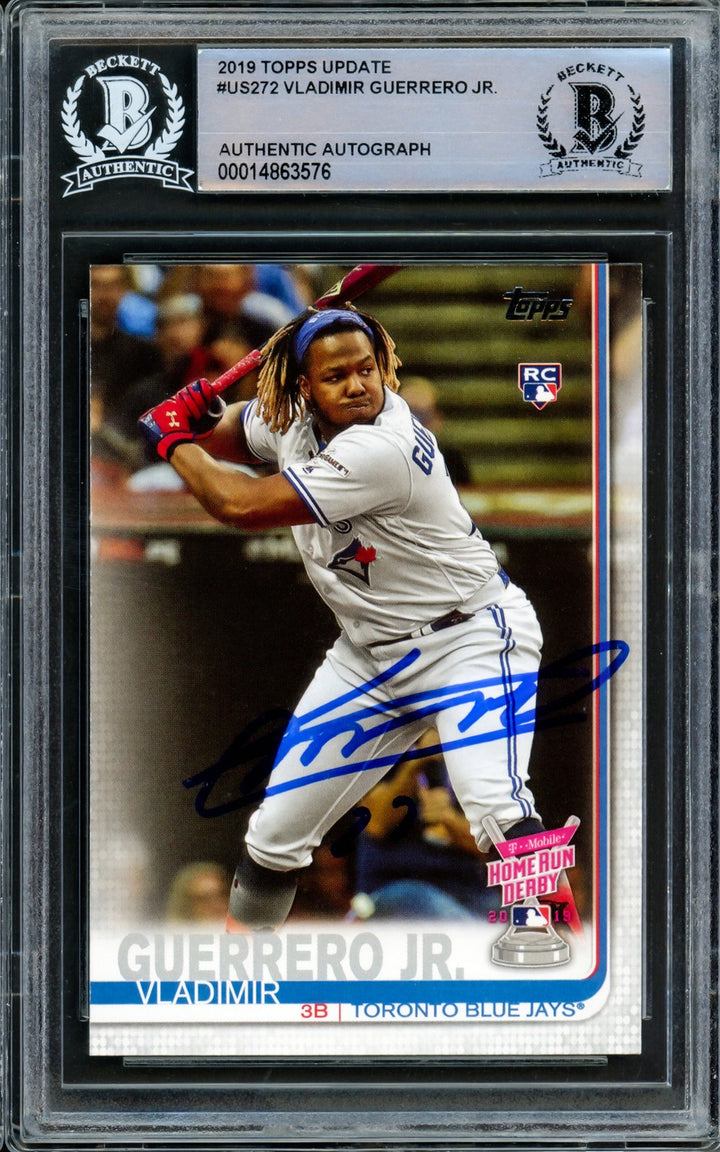 Vladimir Guerrero Jr. Signed 2019 Topps Update RC US272 Blue Jays Beckett