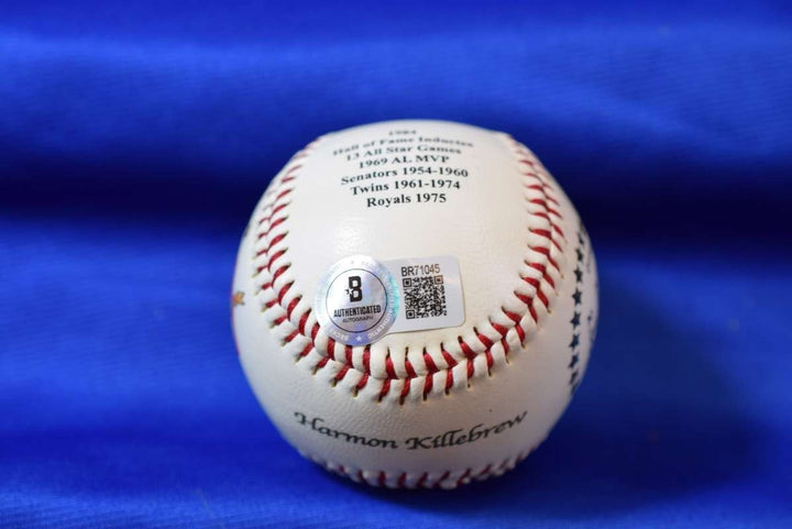 Harmon Killebrew Beckett BAS COA Autograph League Signed Baseball