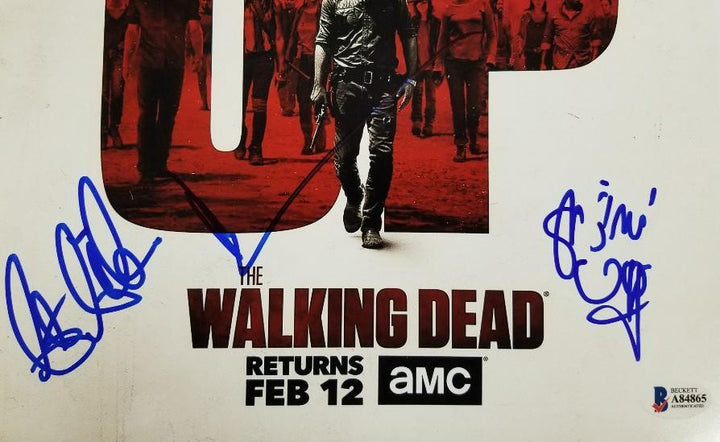 THE WALKING DEAD Cast Signed 11x14 Photo REEDUS Ogg Gilliam (B)~ Beckett BAS COA