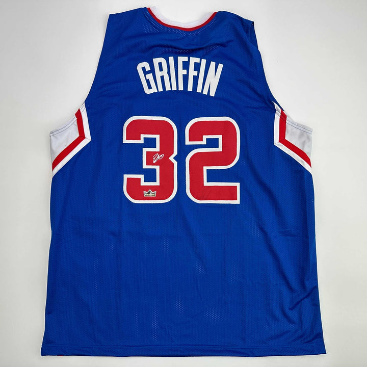 Facsimile Autographed Blake Griffin Los Angeles LA Blue Reprint Jersey Men's XL