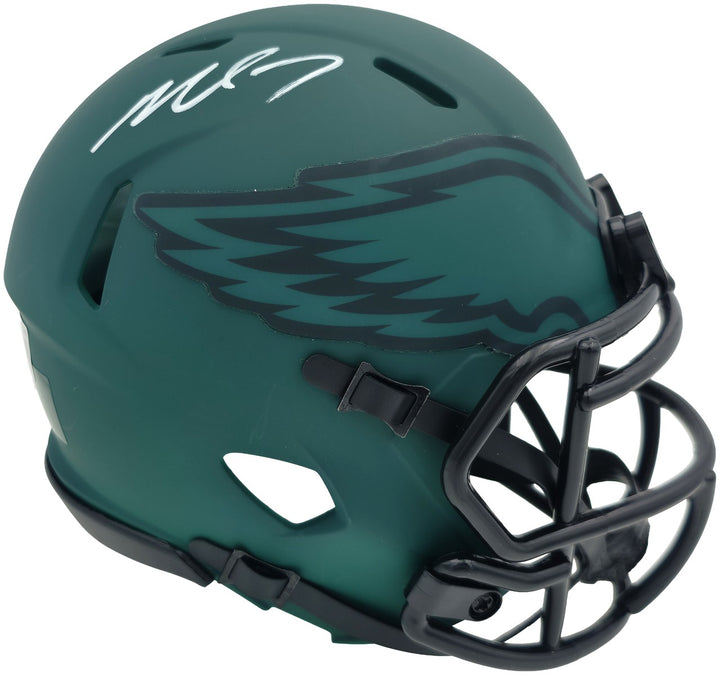 Michael Vick Signed Philadelphia Eagles Rave Green Speed Mini Helmet Beckett Wit