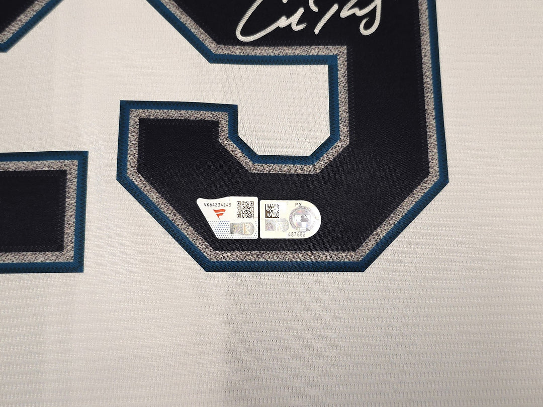 Seattle Mariners Cal Raleigh Signed White Nike Jersey Size L Fanatics & MLB Holo