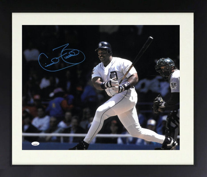 Cecil Fielder signed Detroit Tigers 16x20 Photo Framed- JSA Witnessed -Big Daddy