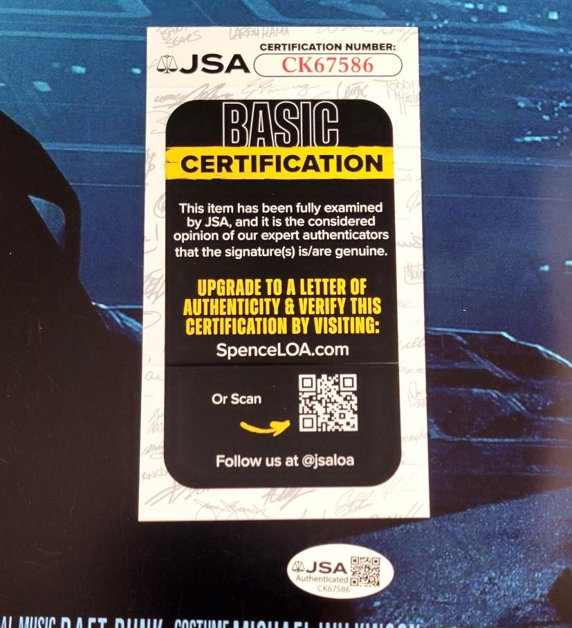 Joseph Kosinski signed Tron Legacy 24x36 Photo Movie Poster autograph (B) ~ JSA