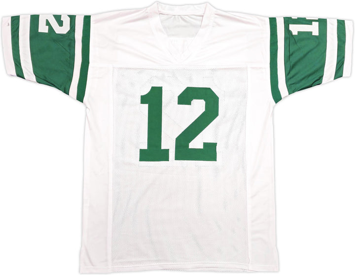 New York Jets Joe Namath Signed White Jersey Beckett Wit
