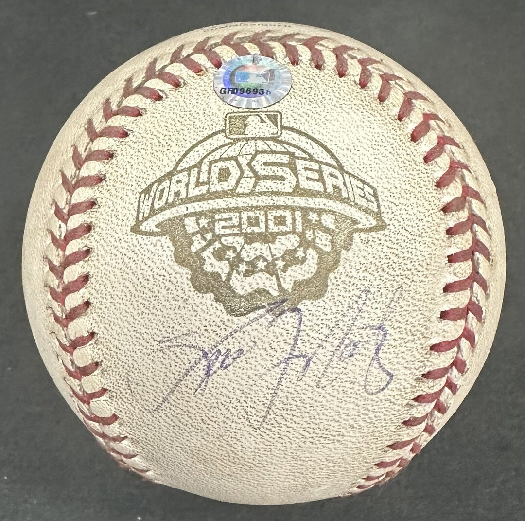 Tino Martinez Signed Game Used 2001 WS Mr November Baseball Auto Yankees MLB