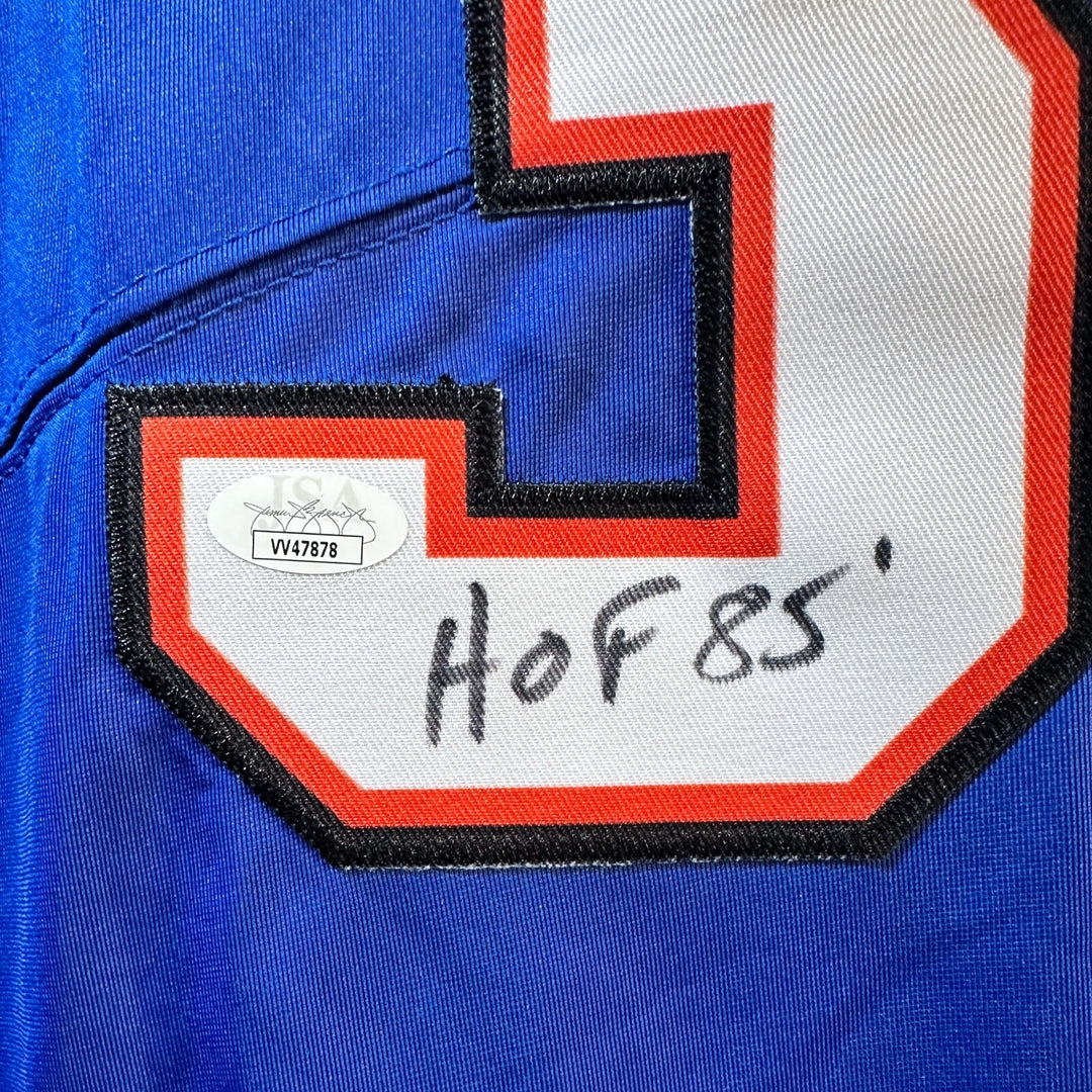 O.J Simpson Signed Buffalo Bills Jersey Inscribed "HOF 85" JSA COA Autograph