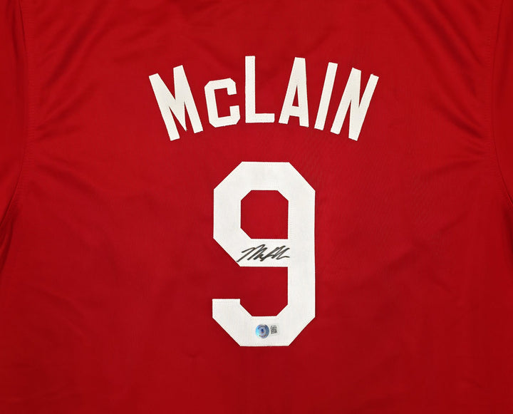 Cincinnati Reds Matt McLain Signed Red Jersey Beckett Witness