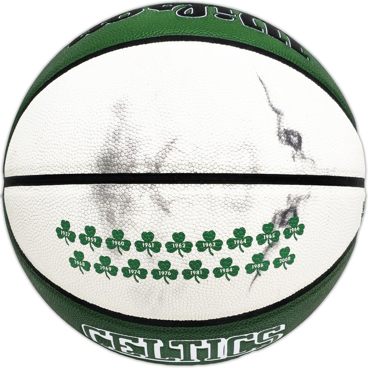 Larry Bird Auto Green City Edt Auerbach Smoke Logo Basketball Celtics Beckett
