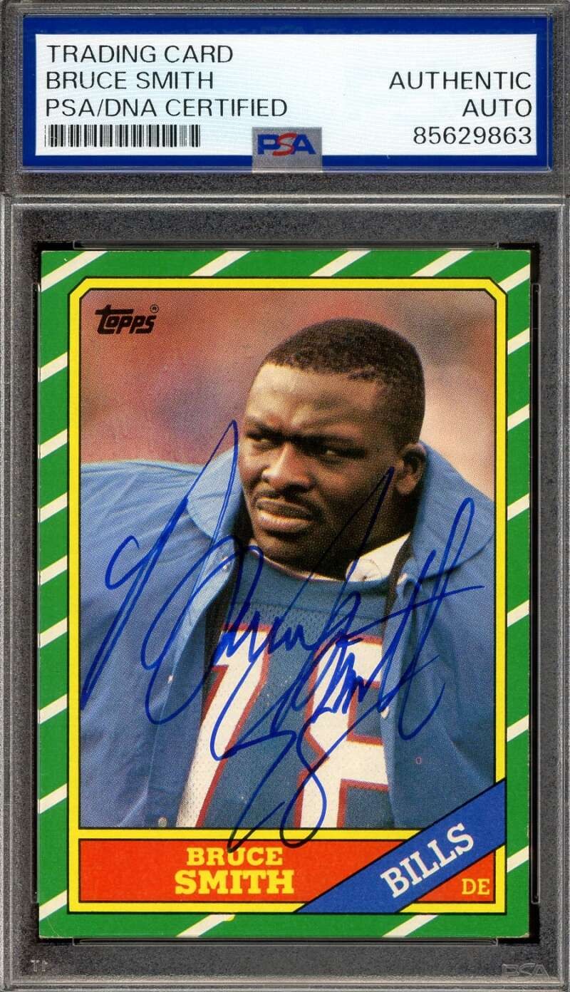 Bruce Smith PSA DNA Signed 1986 Topps Rookie Autograph