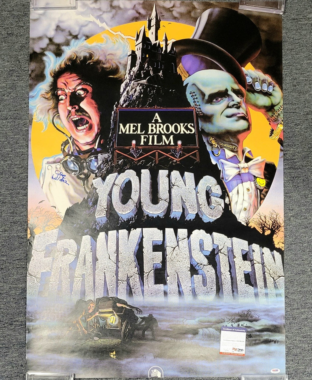 Gene Wilder autograph signed Young Frankenstein 27x40 Movie Poster ~ PSA/DNA COA