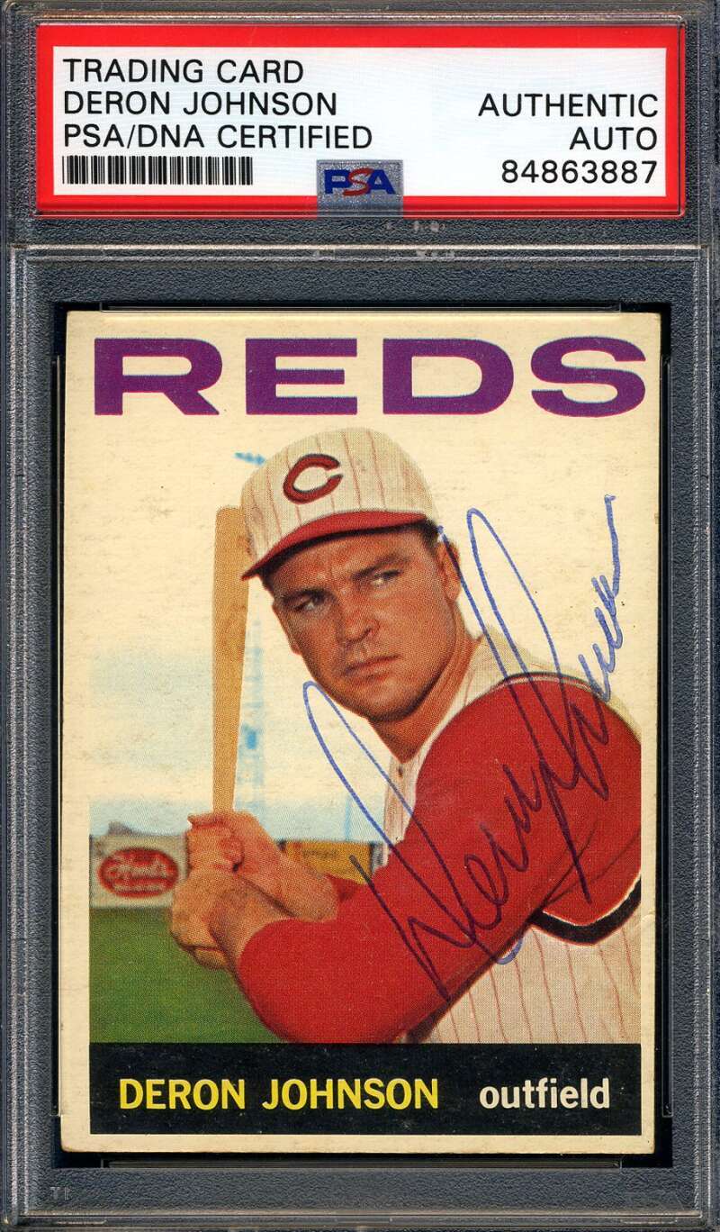 Deron Johnson PSA DNA Signed 1964 Topps Autograph