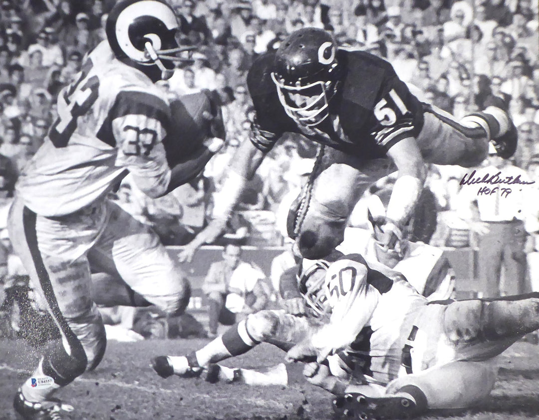 Dick Butkus Autographed Signed 16x20 Photo Chicago Bears "HOF 79" Beckett