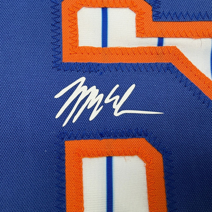Facsimile Autographed Nolan McLean New York Pinstripe Reprint Jersey Men's XL
