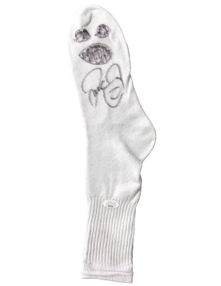 Mankind Mick Foley Autographed Mr. Socko Authentic Drawing JSA WWE WWF Signed
