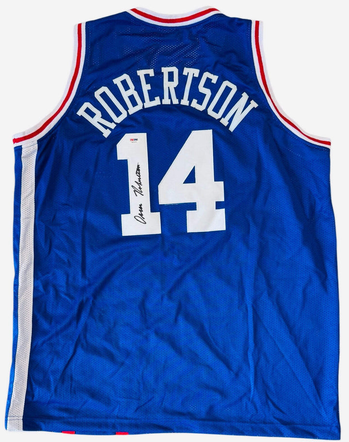 Oscar Robertson Autographed Royals Custom Jersey (PSA)