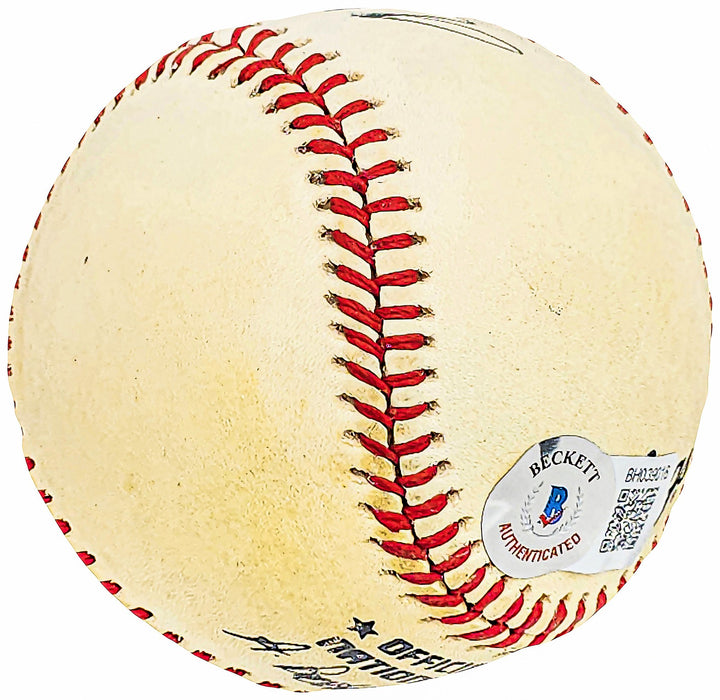 A.B. Wright Signed NL Baseball Boston Braves Vintage Sig Beckett #BH039016