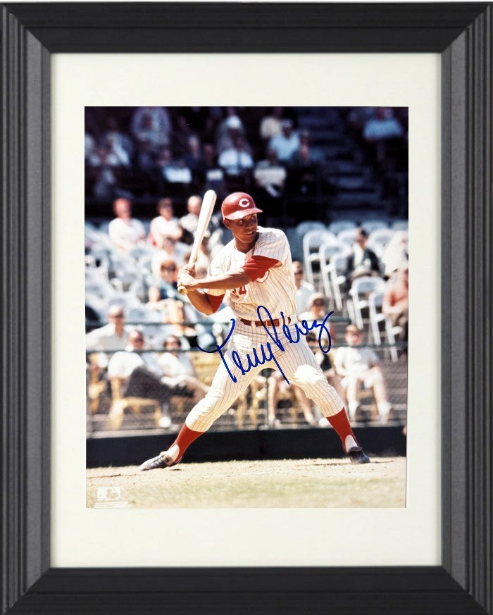 Tony Perez signed Cincinnati Reds MLB 8x10 Photo minor dings Framed - COA/TICKET