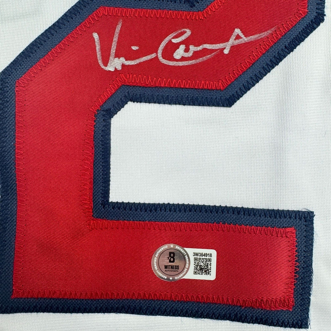 Autographed/Signed Vince Coleman St. Louis White Baseball Jersey BAS COA