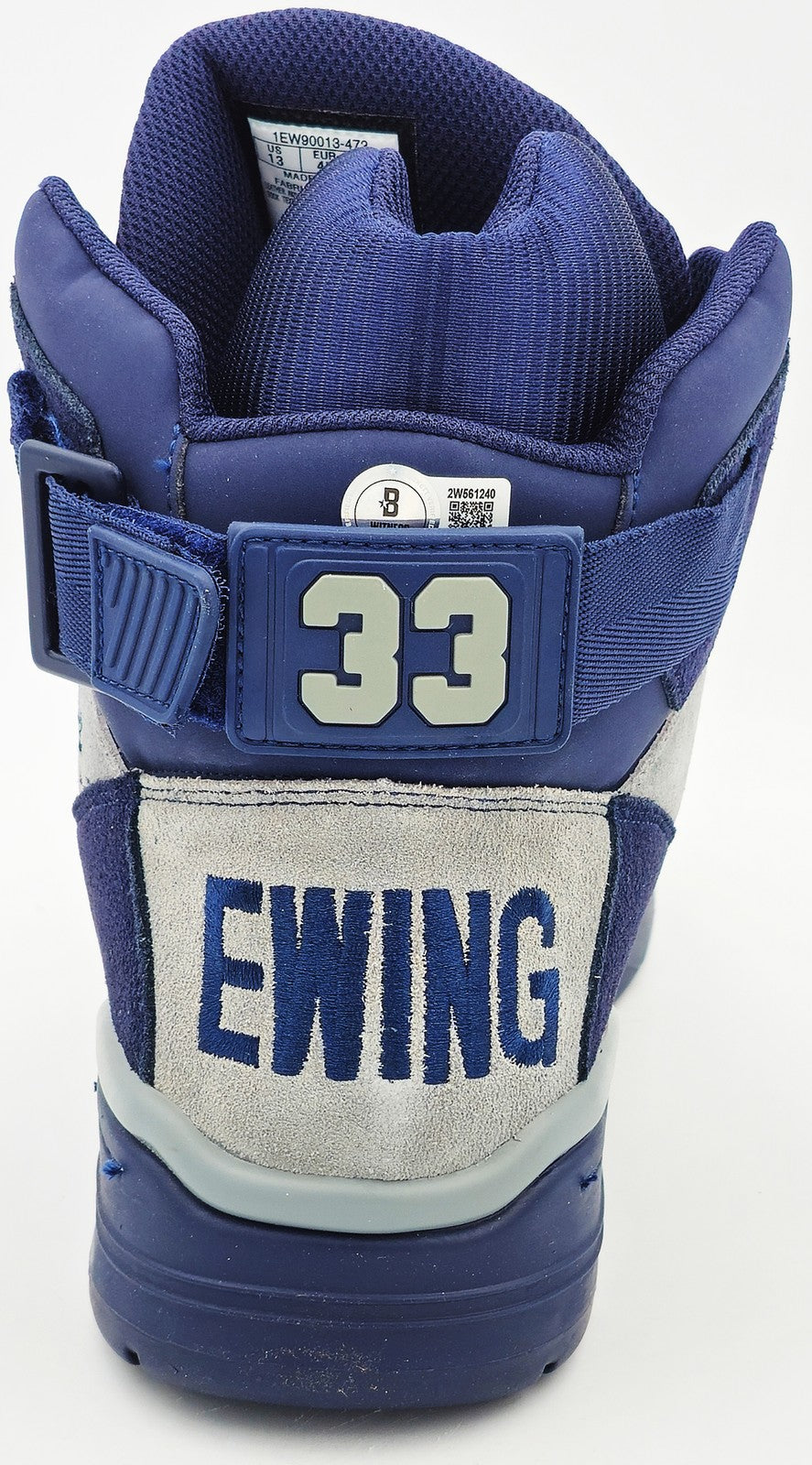 Patrick Ewing Auto Navy Athletics 33 HI OG Shoe Georgetown Hoyas Size 13 W/ Box