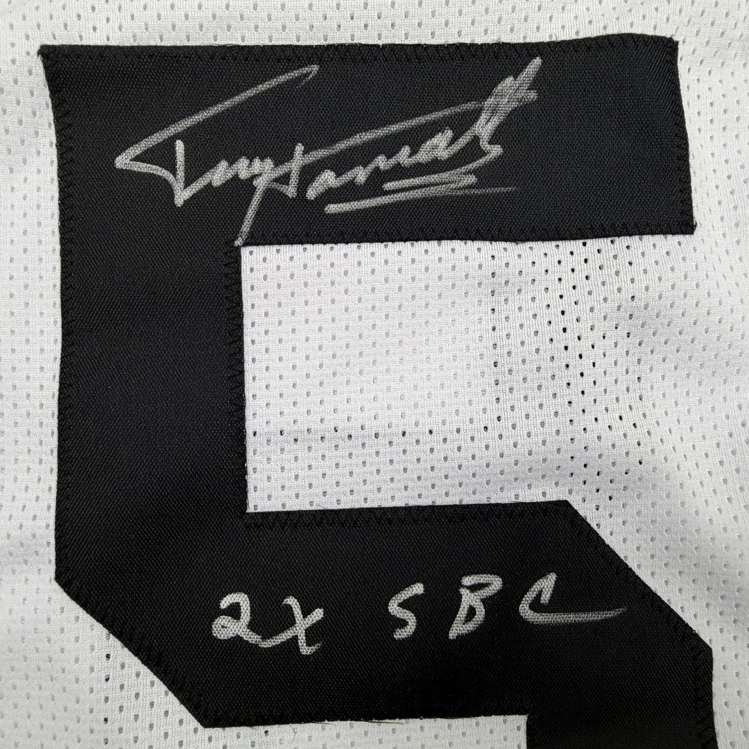 Autographed/Signed Terry Hanratty Pittsburgh White Football Jersey JSA COA