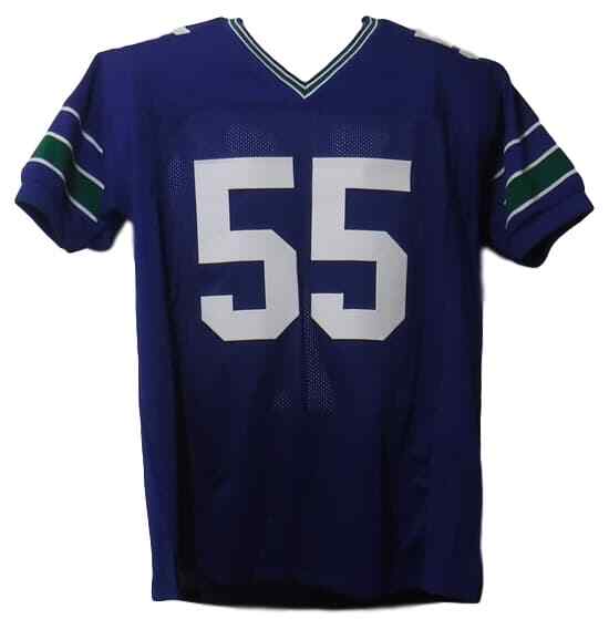 Brian Bosworth Autographed/Signed Pro Style Blue XL Jersey JSA 15099