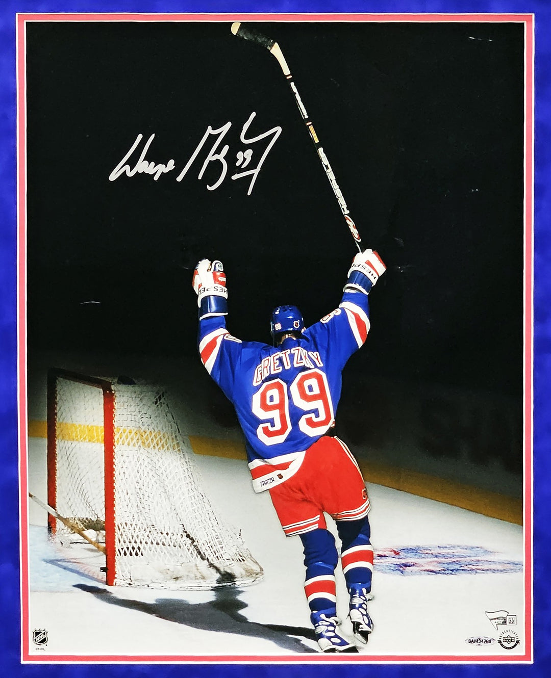 Wayne Gretzky Auto Framed 16x20 Photo Rangers 99 Final Assist Fanatics UDA Holo